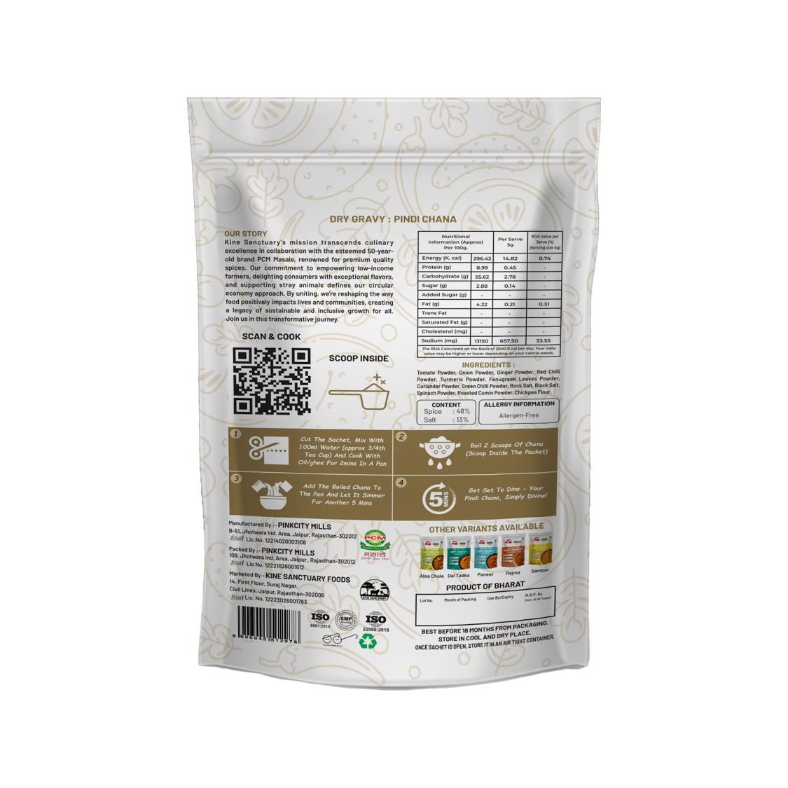 PCM KINE Pindi Chana Dry Gravy Mix