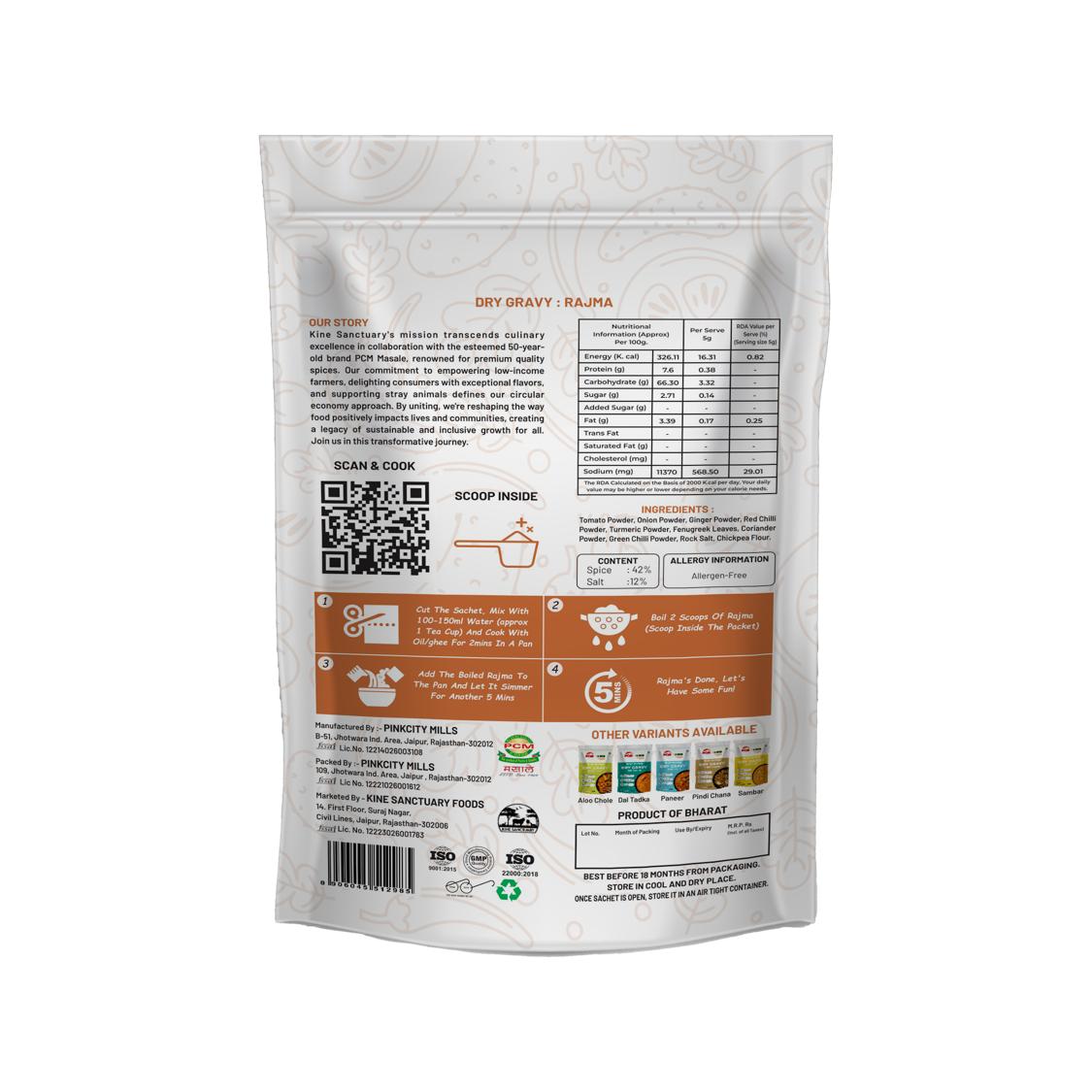 PCM KINE Rajma Dry Gravy Mix