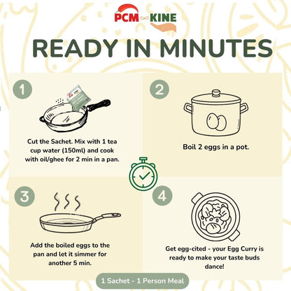 PCM KINE Egg Curry Dry Gravy Mix