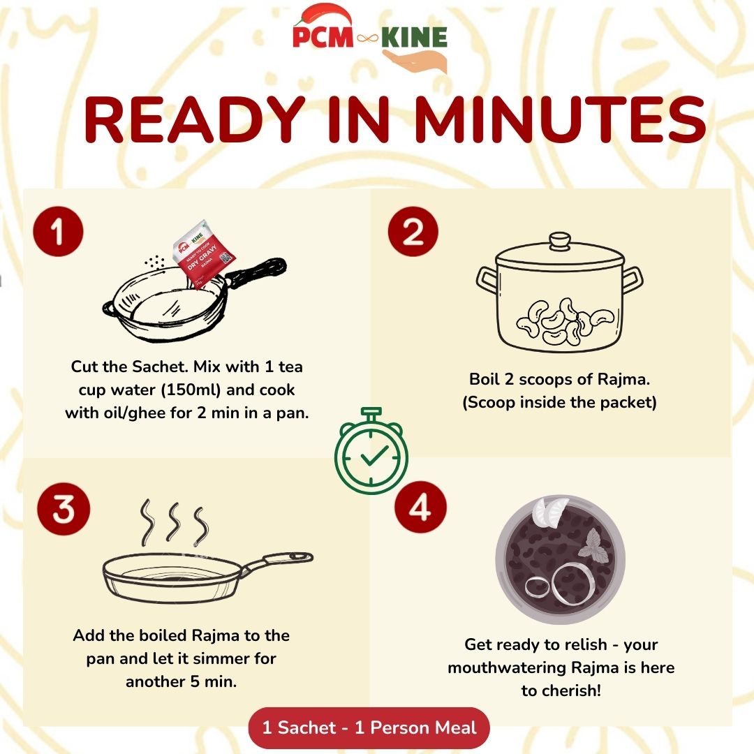 PCM KINE Rajma Dry Gravy Mix