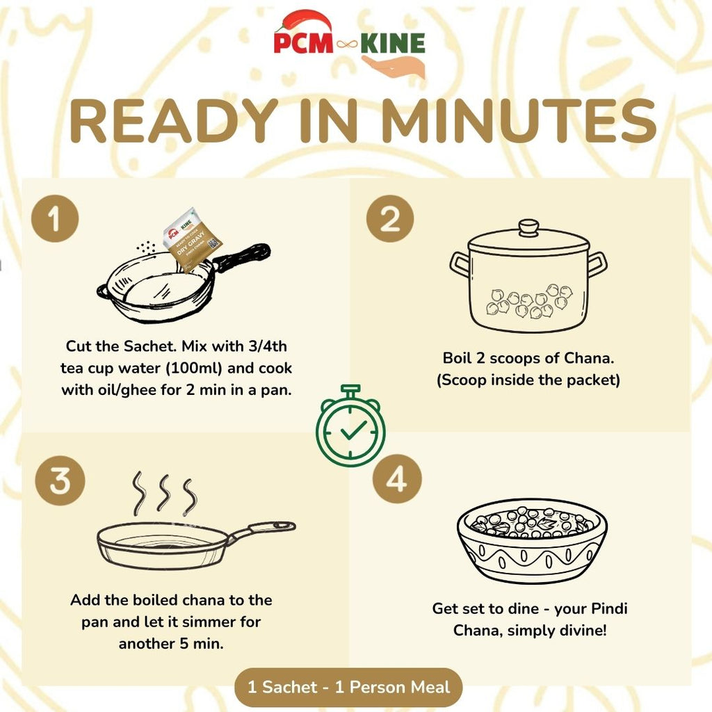 PCM KINE Pindi Chana Dry Gravy Mix