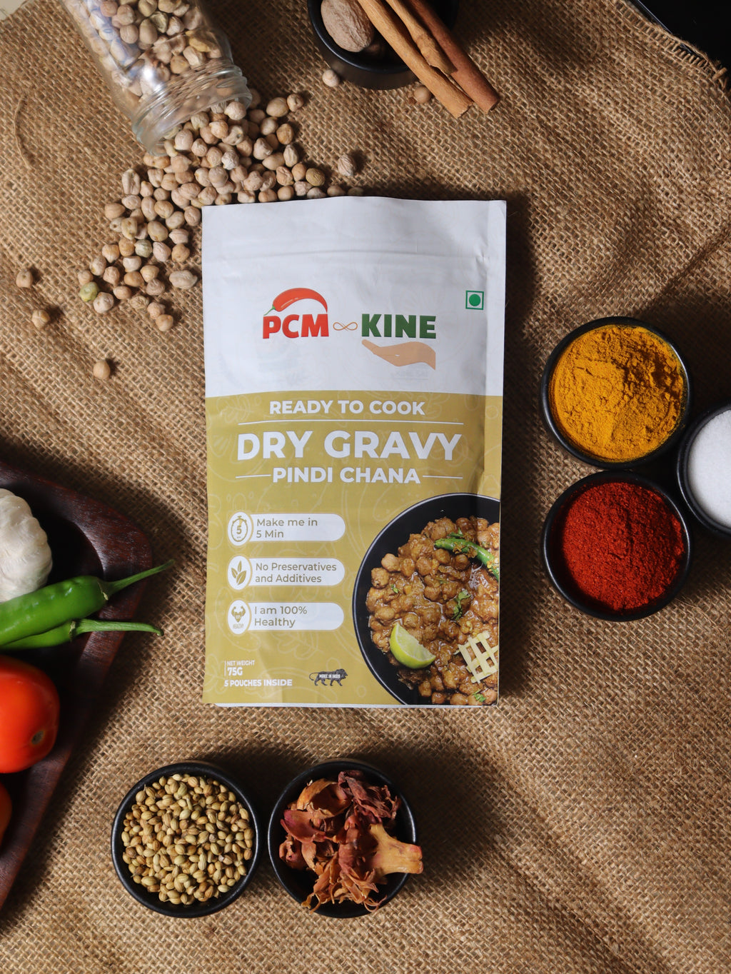 PCM KINE Pindi Chana Dry Gravy Mix
