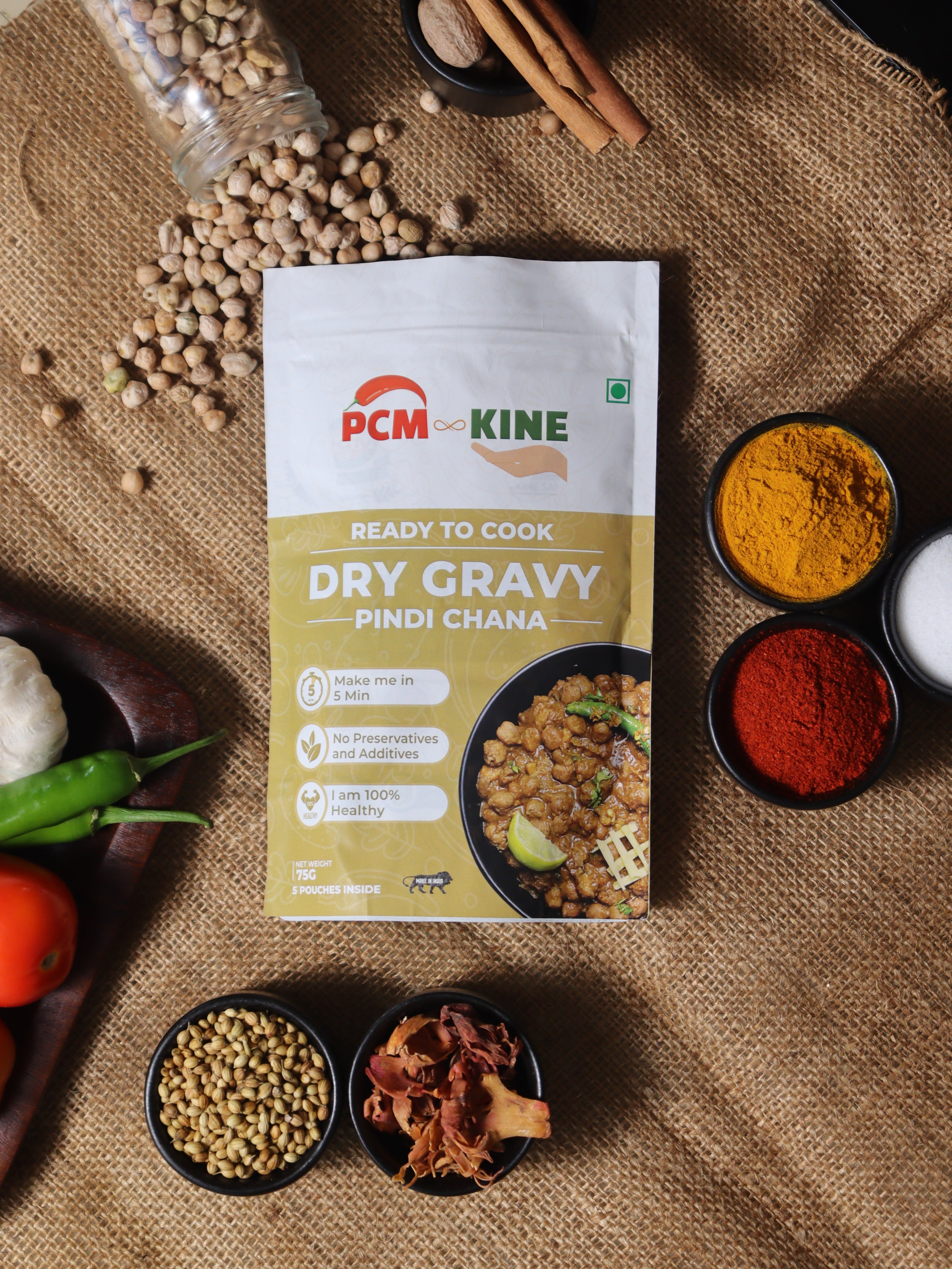PCM KINE Pindi Chana Dry Gravy Mix