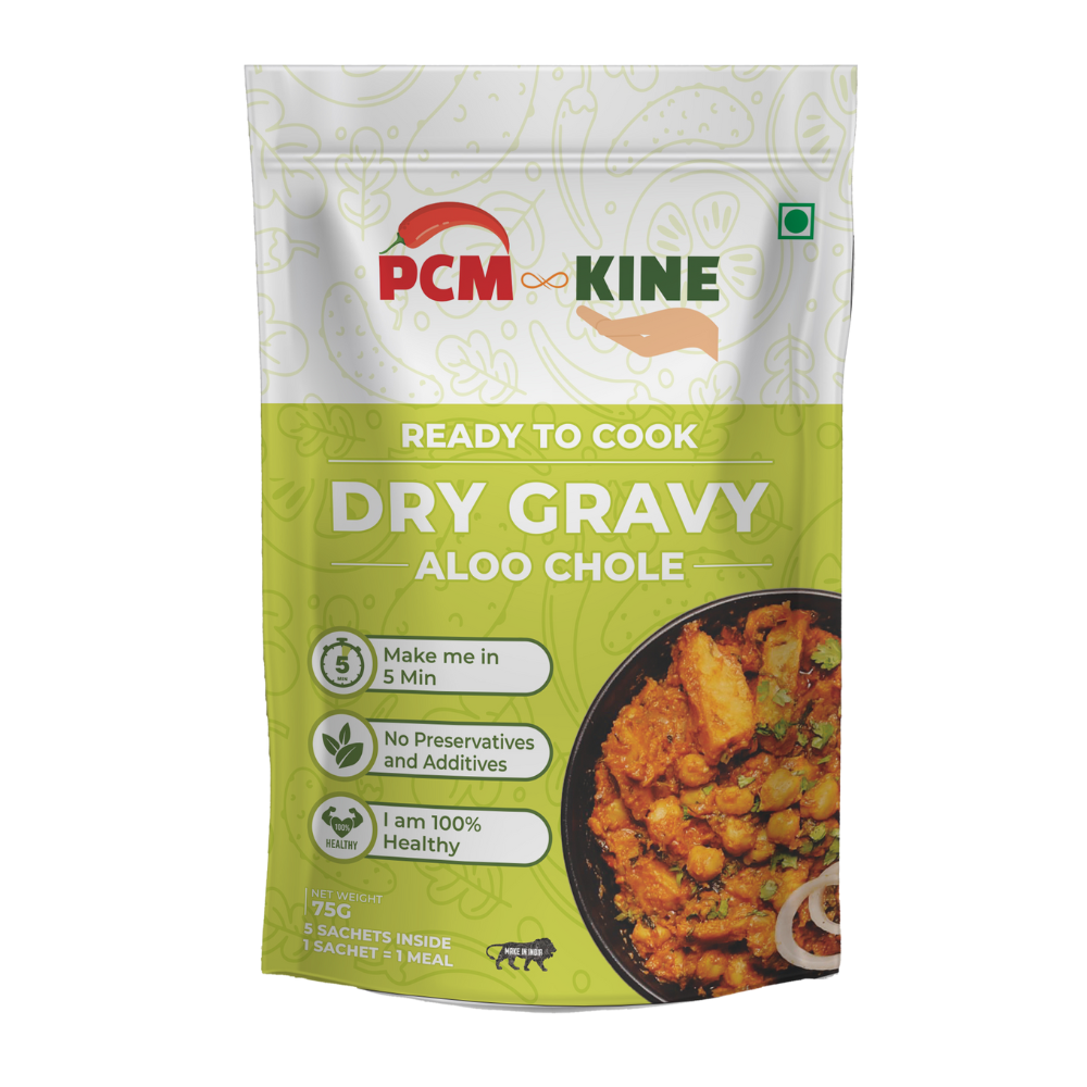 PCM KINE, Aloo Chole Dry Gravy, Ready To Cook Instant Gravy Mix