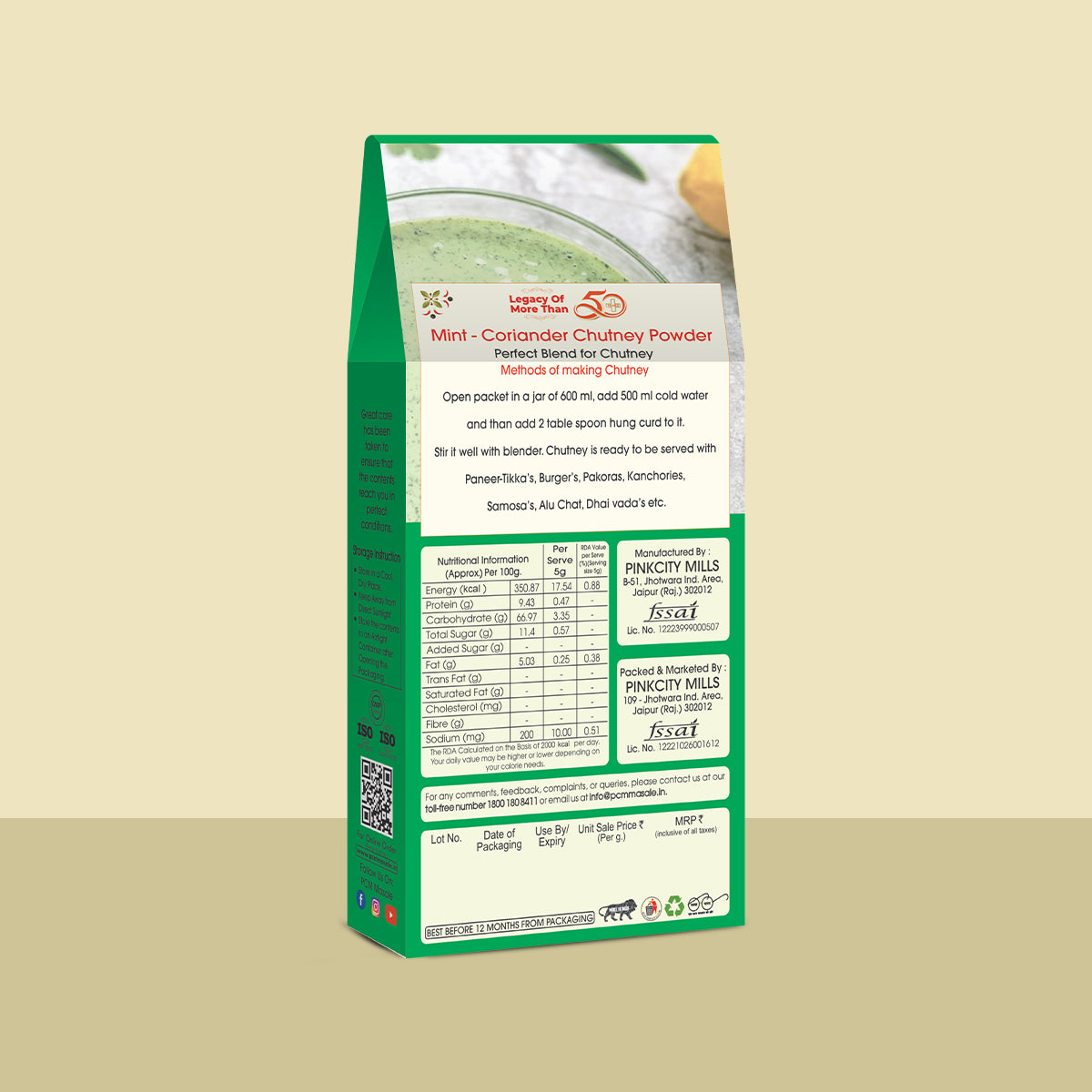 PCM Mint-Coriander Chutney Powder