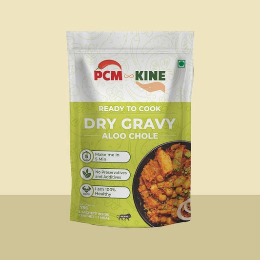 PCM KINE, Aloo Chole Dry Gravy, Ready To Cook Instant Gravy Mix