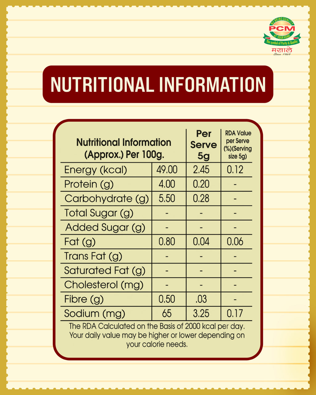 PCM Masale Kasuri Methi