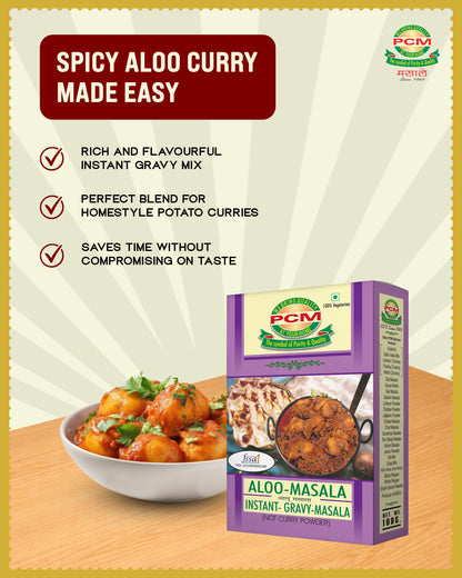 PCM Masale Aloo Masala 100g, Instant Gravy Masala