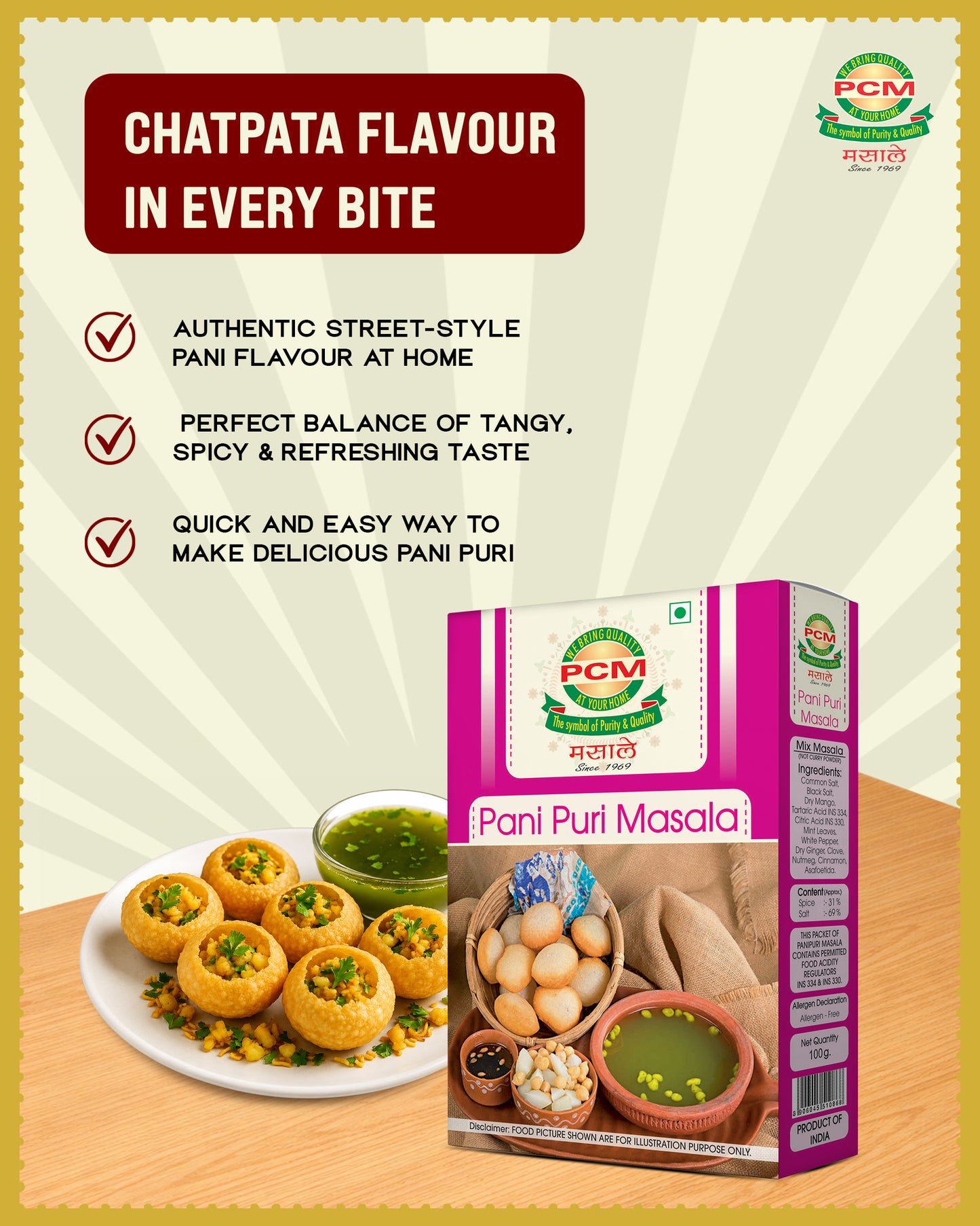 PCM Masale Pani Puri Masala