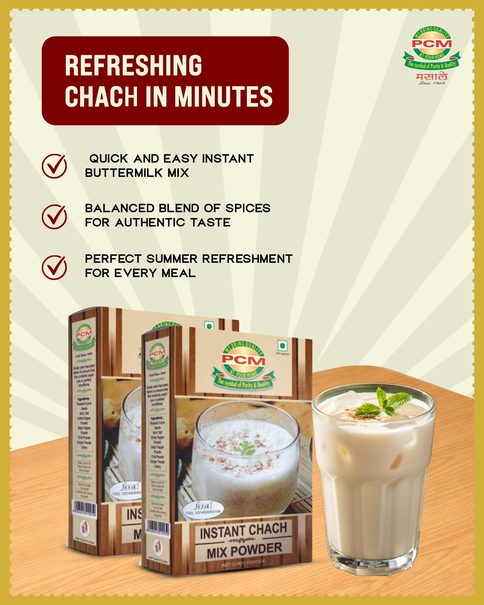 PCM Masale Instant Chach Mix Powder