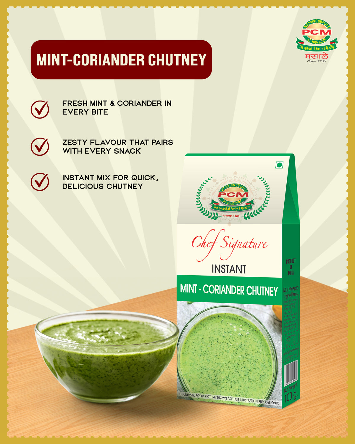 PCM Mint-Coriander Chutney Powder