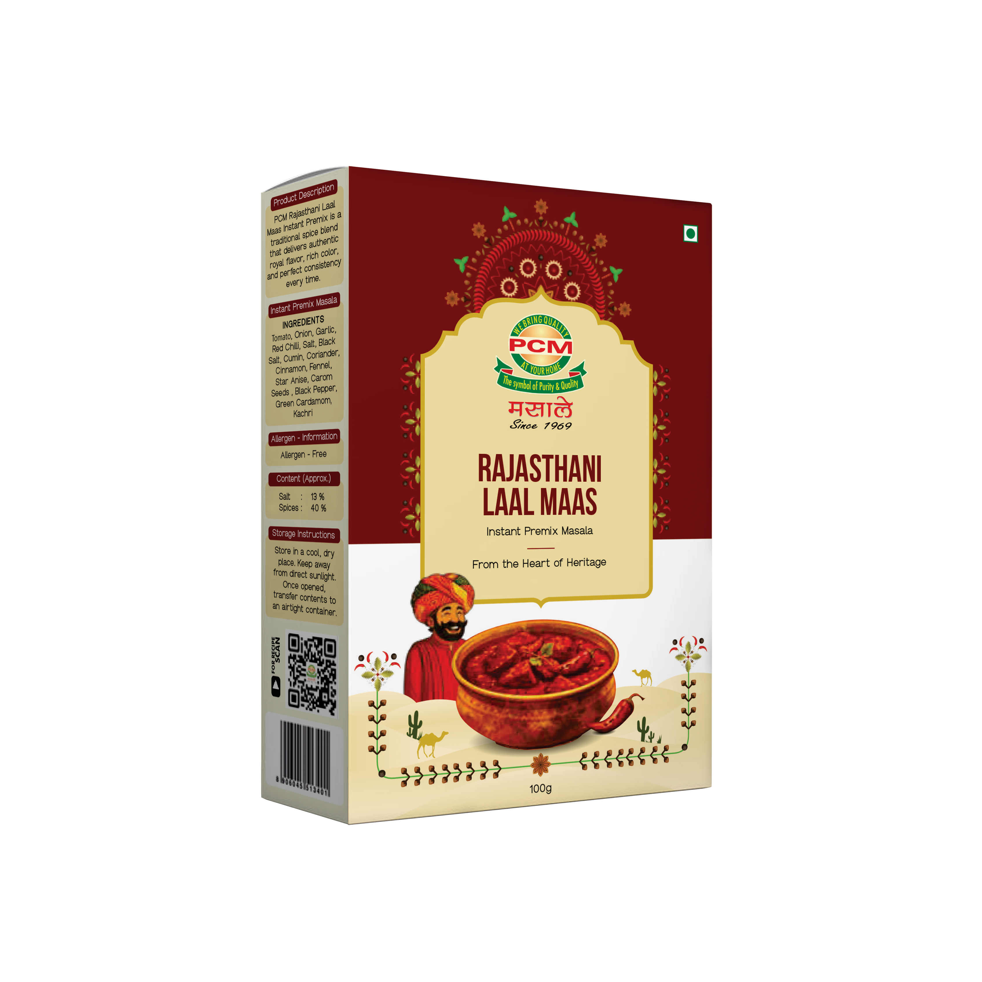 PCM Masale, Rajasthani Laal Maas, Instant Premix Masala