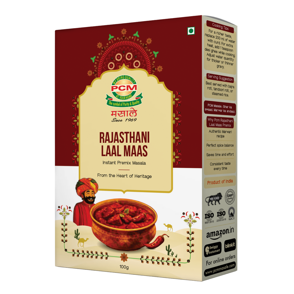 PCM Masale, Rajasthani Laal Maas, Instant Premix Masala